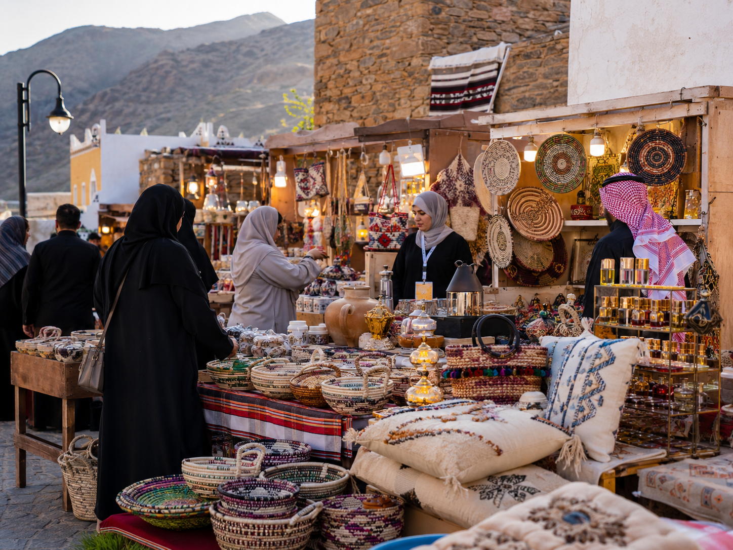 سوق الأسر المنتجة والحرف اليدوية في الباحة